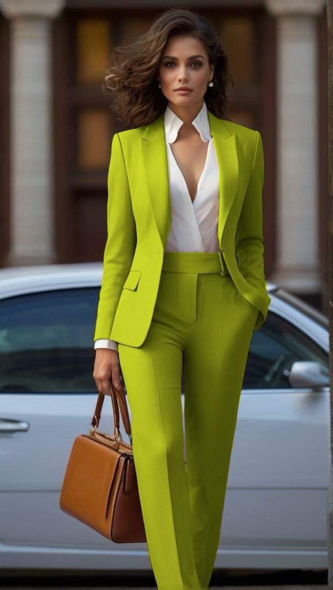 Elegant stylish pants suit set
