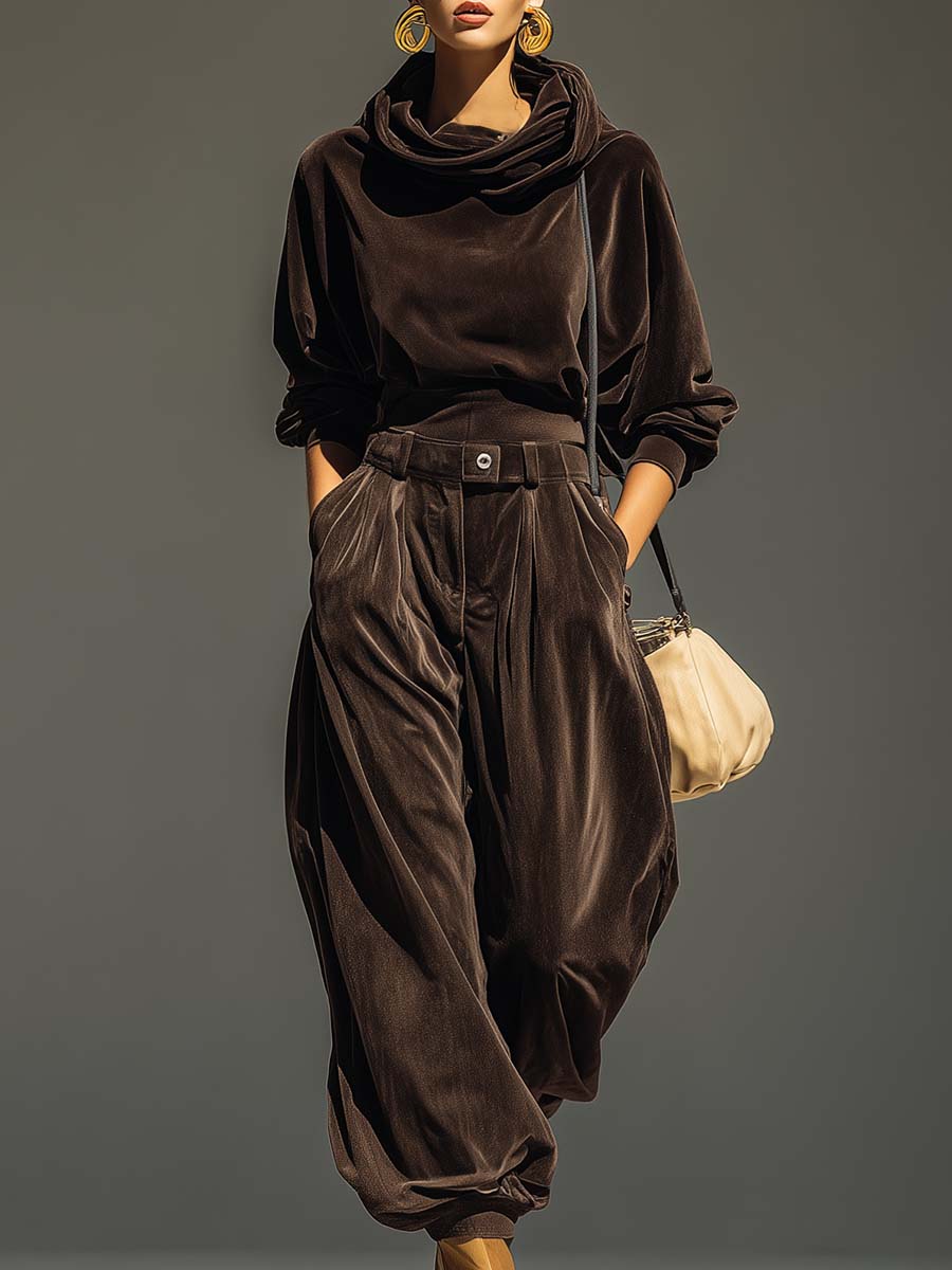 Sophisticated women outfit, ankle lenght, chic hood , unlimited comfort and side pocket for trending look